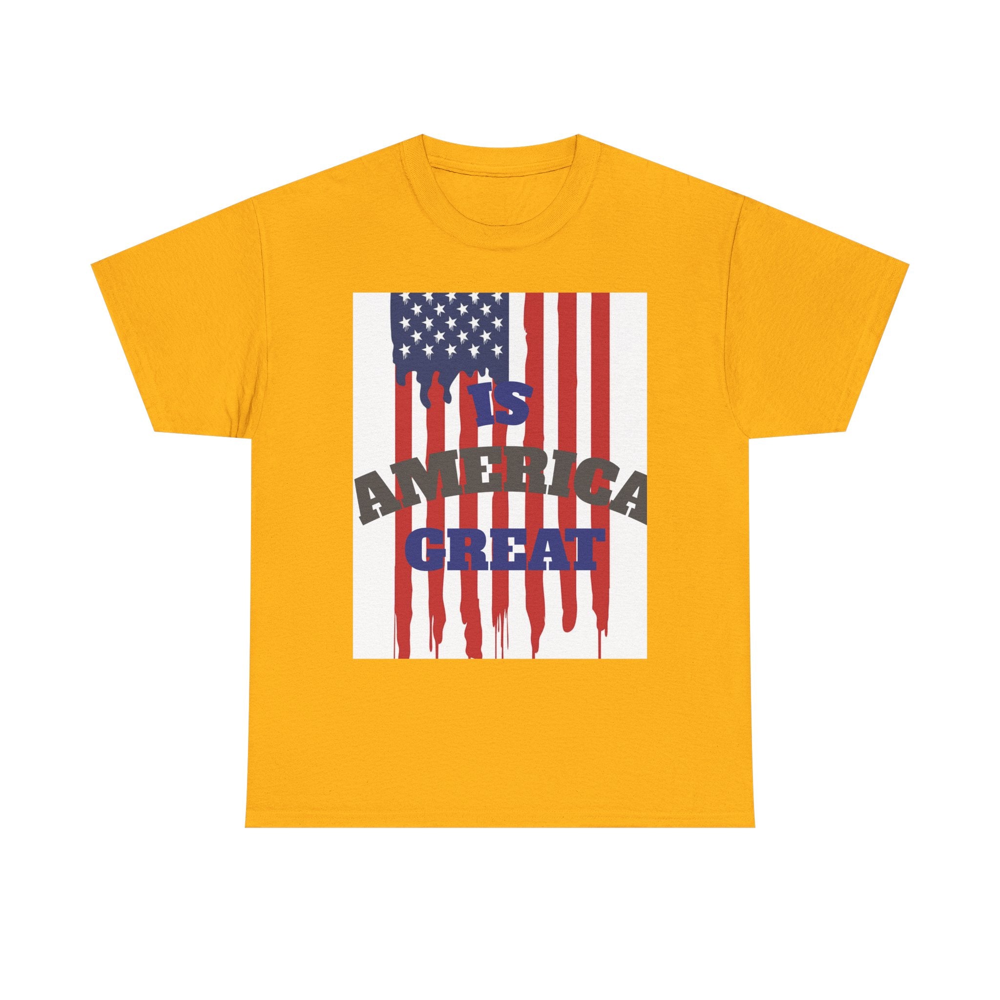 Graphic Tee — "Is America Great" with Back: "When Tyranny Becomes Law, Rebellion Becomes Duty" Patriotic T‑Shirt