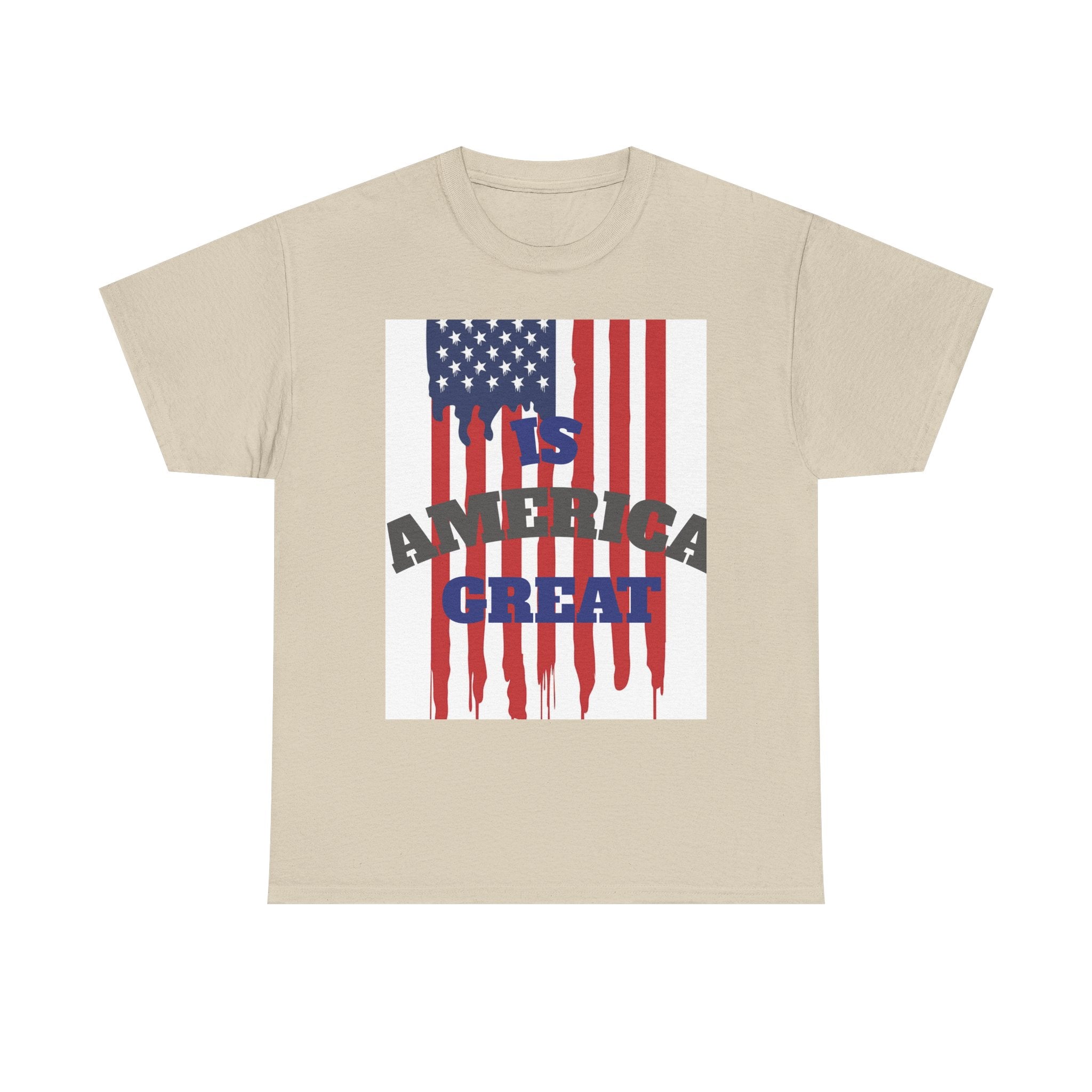 Graphic Tee — "Is America Great" with Back: "When Tyranny Becomes Law, Rebellion Becomes Duty" Patriotic T‑Shirt