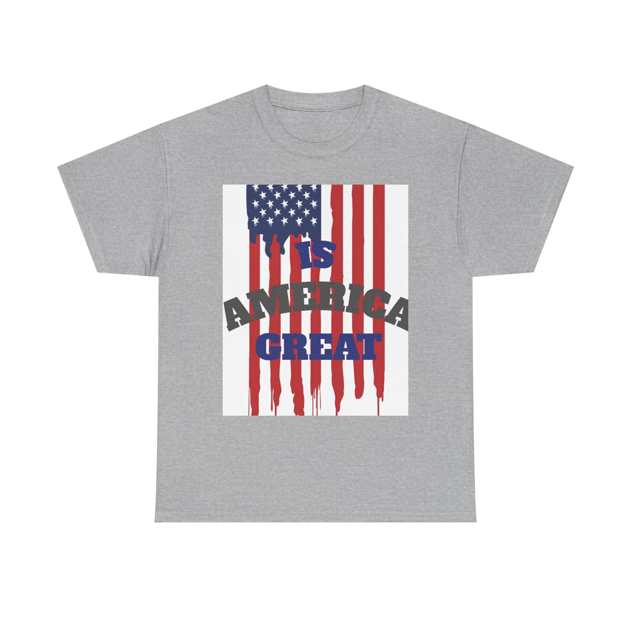 Graphic Tee — "Is America Great" with Back: "When Tyranny Becomes Law, Rebellion Becomes Duty" Patriotic T‑Shirt
